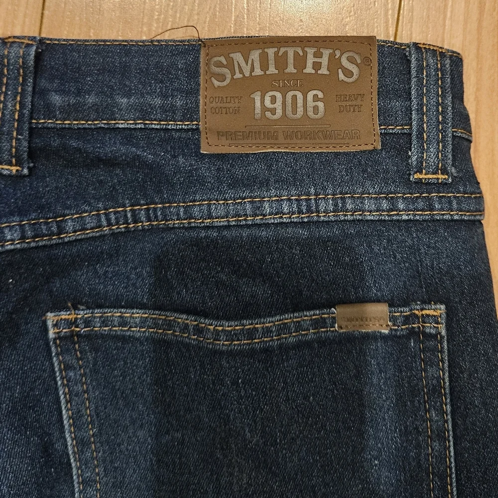 Smiths Workwear Mens Straight Leg Carpenter Jean Thermal Lining 34 x 32